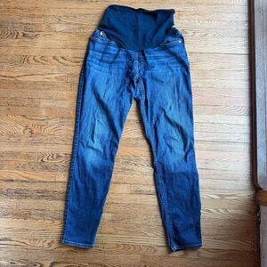 7 For All Mankind Maternity Jeans Size 30 Skinny Secret Fit Belly Stretch Dark